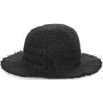 Czarne Letnie kapelusze damskie słomiane marki Ruslan Baginskiy w rozmiarze uniwersalnym 