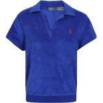 Niebieskie Koszule z krótkim rękawem damskie z krótkimi rękawami w stylu casual bawełniane marki POLO RALPH LAUREN Big & Tall w rozmiarze S 