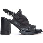 Czarne Sandały skórzane na lato marki A.S.98 w rozmiarze 40 