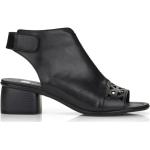 Czarne Sandały na obcasie damskie eleganckie na lato marki Remonte w rozmiarze 40 