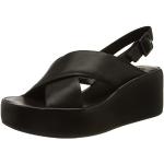 Czarne Sandały na platformie damskie na lato marki Högl w rozmiarze 34,5 
