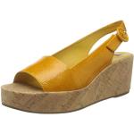 Żółte Sandały damskie na lato marki Högl w rozmiarze 43 
