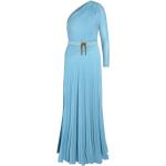 Niebieskie Sukienki damskie z wiskozy marki Elisabetta Franchi w rozmiarze XL 