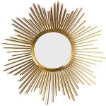 Home Styling Collection Okrągłe lustro złota rama