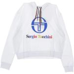 Białe Bluzy z kapturem damskie eleganckie marki Sergio Tacchini w rozmiarze XL 