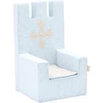 Błękitne Krzesła z podłokietnikami z poduszkami w stylu skandynawskim bawełniane marki Hoppekids - Zrównoważony rozwój 