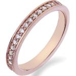 Różowe Złote pierścionki przezroczyste marki HOT DIAMONDS w rozmiarze 18 