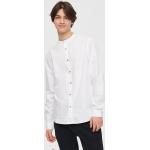 Białe Koszule ze stójką męskie z długimi rękawami gładkie eleganckie marki House w rozmiarze XL 