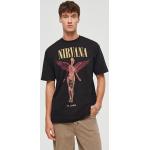 Czarna koszulka z nadrukiem Nirvana