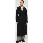 Przecenione Czarne Klasyczne płaszcze damskie w stylu casual z dekoltem w serek marki House w rozmiarze XL 
