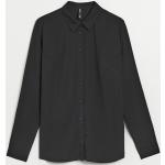Czarne Koszule z długim rękawem damskie z długimi rękawami gładkie w stylu casual z wiskozy z klasycznym kołnierzykiem marki House w rozmiarze XL 