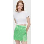 Przecenione Jasnozielone Mini spódniczki damskie z motywem kwiatów mini marki House w rozmiarze XL 