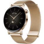 Złote Smartwatche z funkcją powiadomień eleganckie z opaską marki huawei Bluetooth 