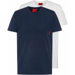 Niebieskie Koszulki męskie z krótkimi rękawami marki HUGO BOSS BOSS w rozmiarze XXL 