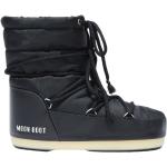 Czarne Śniegowce eleganckie nylonowe na zimę marki Moon Boot Icon w rozmiarze 39 