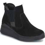 Przecenione Czarne Wysokie buty damskie marki IGI&CO w rozmiarze 35 - wysokość obcasa od 5cm do 7cm 
