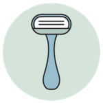 Użyj maszynki do golenia przeciw zmechaceniom.