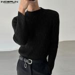 Szare Swetry męskie do prania ręcznego z długimi rękawami gładkie w stylu casual z poliestru w rozmiarze XL 