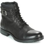 Czarne Wysokie buty męskie marki Jack & Jones w rozmiarze 40 - wysokość obcasa od 3cm do 5cm 