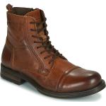 Przecenione Brązowe Wysokie buty męskie marki Jack & Jones w rozmiarze 42 - wysokość obcasa od 3cm do 5cm 