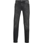 Czarne Proste jeansy męskie o szerokości 34 marki Jack & Jones 