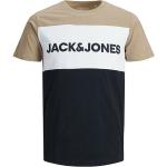 Beżowe Koszulki męskie marki Jack & Jones w rozmiarze S 