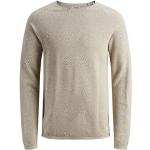 Beżowe Swetry męskie marki Jack & Jones w rozmiarze XXL 