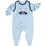 Niebieskie Komplety śpioszków dla niemowląt gładkie marki Jacky w rozmiarze 62 - wiek: 0-6 miesięcy 
