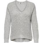 Szare Swetry z dekoltem w serek damskie marki Jacqueline de Yong w rozmiarze XL 