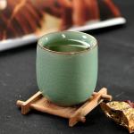 Seledynowe Kubki porcelanowe ceramiczne japońskie 