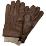 Jasnobrązowe Rękawiczki do ekranów dotykowych męskie z owczej skóry marki Salt & Hide 
