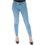 Błękitne Jeansy rurki damskie do prania w pralce Skinny fit dżinsowe marki LEE 
