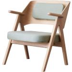 Przecenione Jasnozielone Fotele tapicerowane z litego drewna - Zrównoważony rozwój 