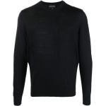 Czarne Bluzy z kapturem eleganckie wełniane marki Emporio Armani w rozmiarze XL 