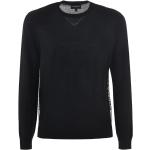 Czarne Bluzy z kapturem męskie eleganckie wełniane marki Emporio Armani w rozmiarze XL 