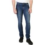 Niebieskie Elastyczne jeansy męskie do prania w pralce dżinsowe marki NAPAPIJRI 