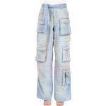 Niebieskie Jeansy biodrówki damskie dżinsowe marki PINKO 