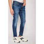 Przecenione Granatowe Jeansy rurki męskie rurki dżinsowe marki Calvin Klein Jeans 