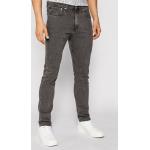 Przecenione Szare Jeansy rurki męskie Skinny fit dżinsowe marki Calvin Klein Jeans 