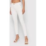 Przecenione Białe Jeansy rurki damskie Skinny fit marki Desigual w rozmiarze L 