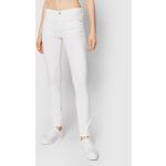 Przecenione Białe Jeansy rurki damskie Skinny fit marki Guess 