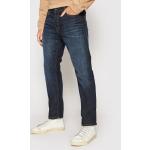 Przecenione Granatowe Proste jeansy męskie marki Jack & Jones 