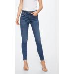 Granatowe Jeansy rurki damskie Skinny fit marki Mango w rozmiarze XXL 