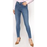 Przecenione Granatowe Jeansy rurki damskie Skinny fit dżinsowe marki Pepe Jeans w rozmiarze S 