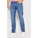 Przecenione Niebieskie Proste jeansy męskie marki Pierre Cardin 