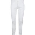 Białe Jeansy rurki dżinsowe marki DONDUP 
