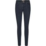 Niebieskie Jeansy rurki damskie dżinsowe marki MOS MOSH 