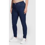 Przecenione Granatowe Jeansy rurki damskie Skinny fit marki Tommy Hilfiger w rozmiarze 4 XL 