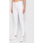 Przecenione Białe Jeansy rurki damskie Skinny fit marki Trussardi 