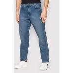 Przecenione Niebieskie Proste jeansy męskie marki WRANGLER 